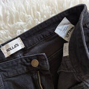 Rolla's Eastcoast Flare, Black Corduroy, Size 30